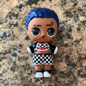 Lol Doll with Blue Hair and Checkered Outfit